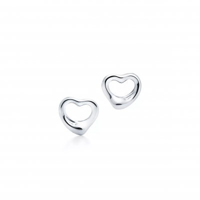 TIFFANY ELSA PERETTI® OPEN HEART PIN EARRINGS 60020166